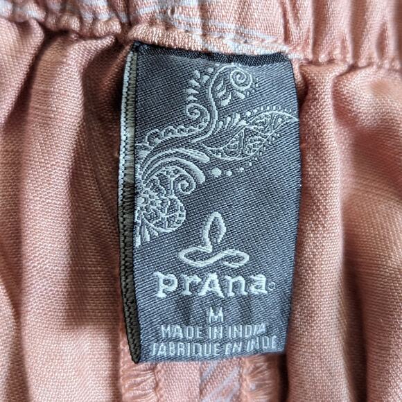 Prana Swift Lake 100% Tencel Lyocell Leaf Print Button Front Midi Skirt - Picture 3 of 5